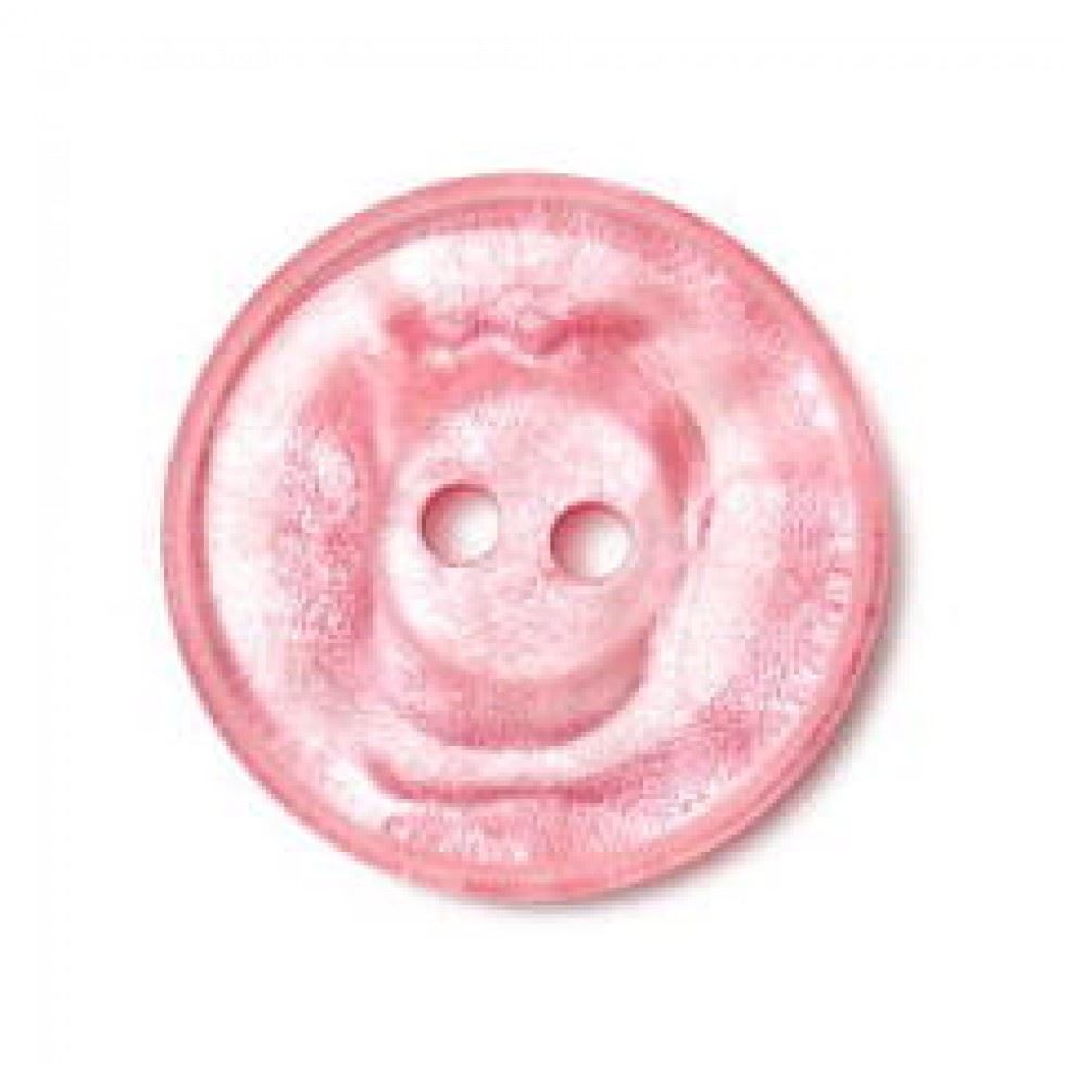 Crendon Pink Round Pearlescent Buttons (Value Pack)