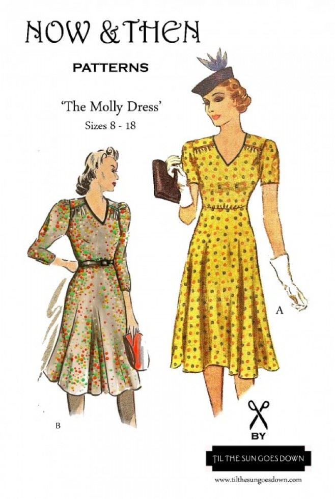Now And Then Patterns Sewing Pattern The Molly Dress