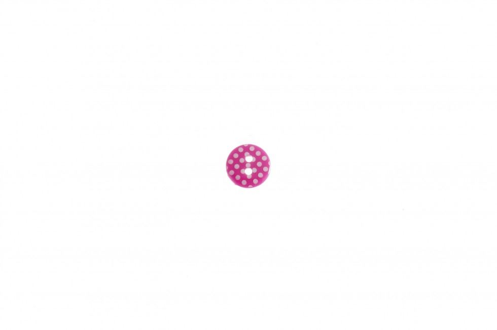 Trimits Pink & White Round Spotty Buttons (Value Pack)