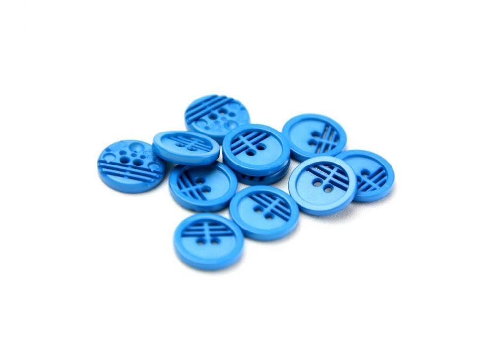 Dill Round Retro Buttons (Value Pack) Turquoise
 