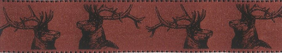 Berisfords Stags Ribbon Dusky Pink