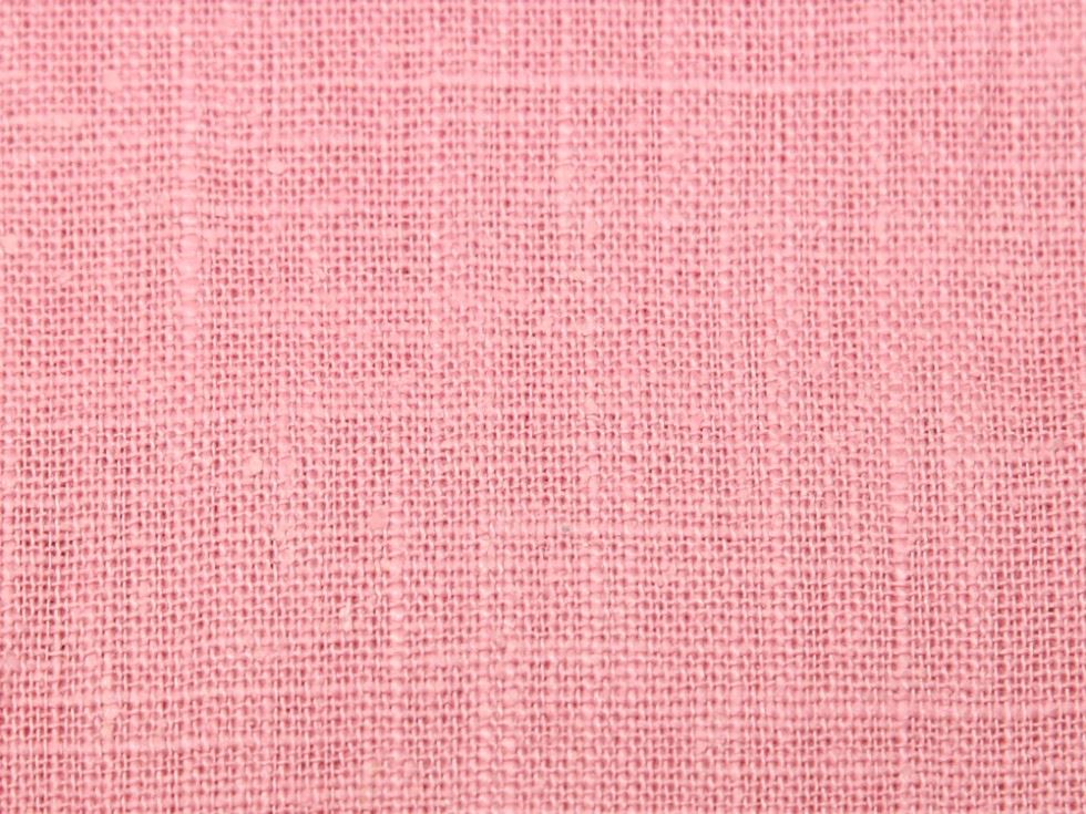 Stof France Coated Cotton Ramie Blend Fabric Pink