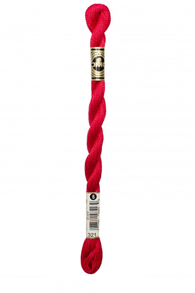 Dmc 321 Size 5 Cotton Perle Thread