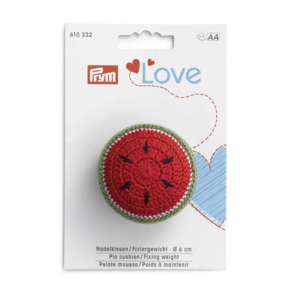 Image of Prym Love Pin Cushion & Fixing Weight Melon