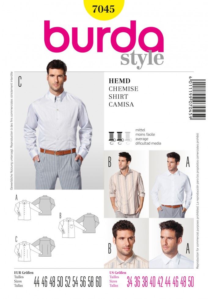 Burda Paper Sewing Pattern 7045
 
