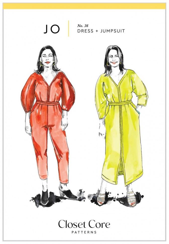 Closet Core Patterns Paper Sewing Pattern Jo Dress & Jumpsuit
 