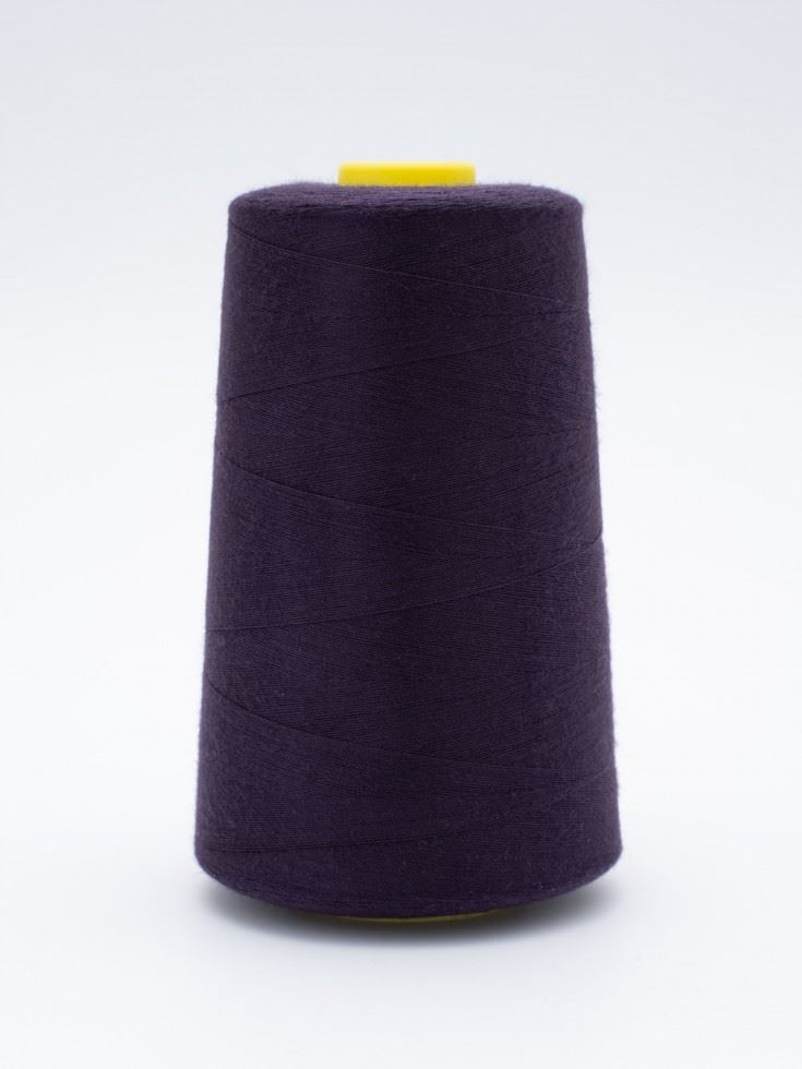 120s Sewing Thread Cone Dark Purple
 