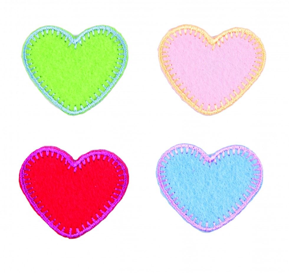 Craft Factory Patch Motif 4 Hearts