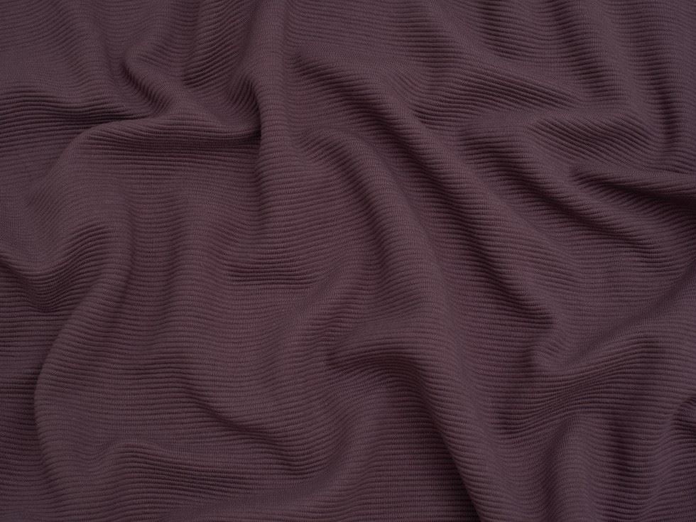 Minerva Core Range Mauve Cotton Ottoman Rib Stretch Knit Fabric
