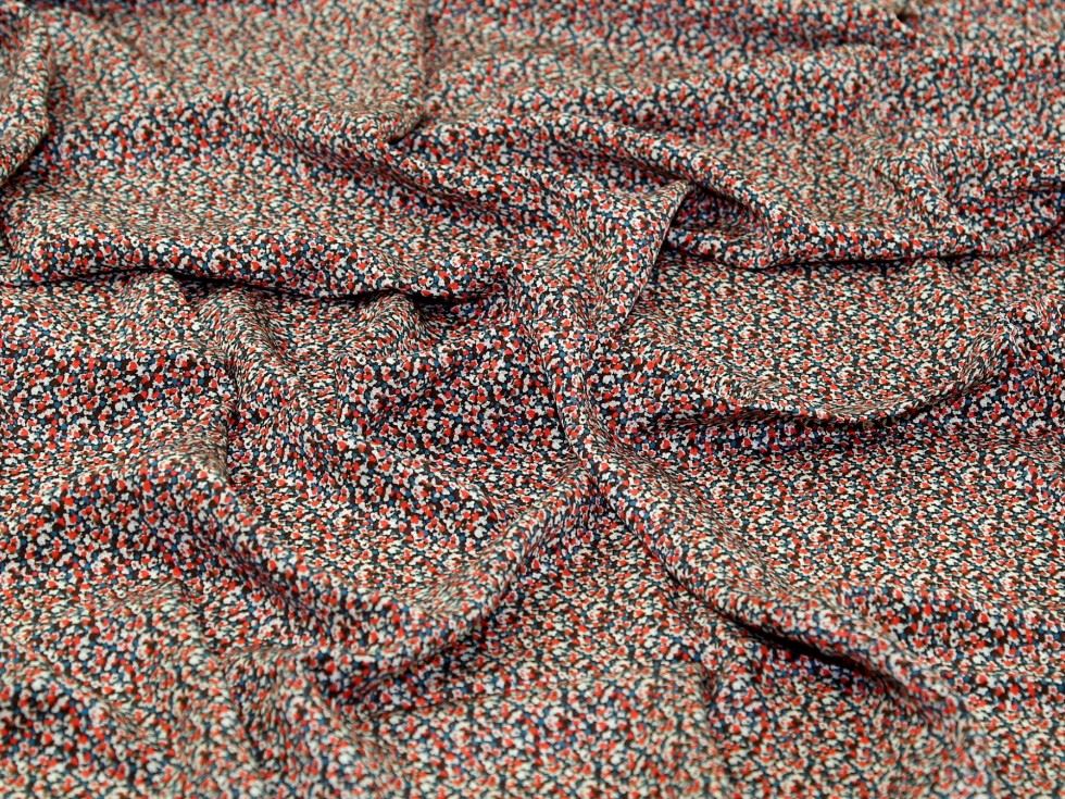 Liberty London Red Pepper Kensington Silk Crepe De Chine Fabric