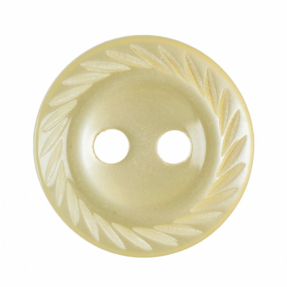 Hemline Yellow Round Shirt Buttons