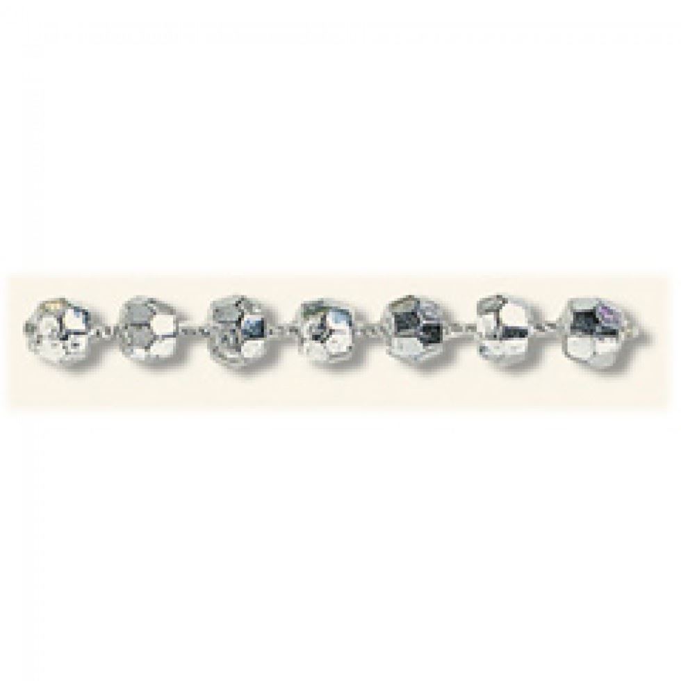 Trimits Silver Faceted Plastic Bead Trim (Value Roll)