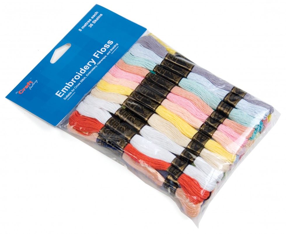 Craft Factory Pastel Colours Embroidery Threads