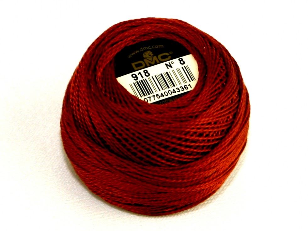 DMC Size 8 Cotton Perle Thread 918
 