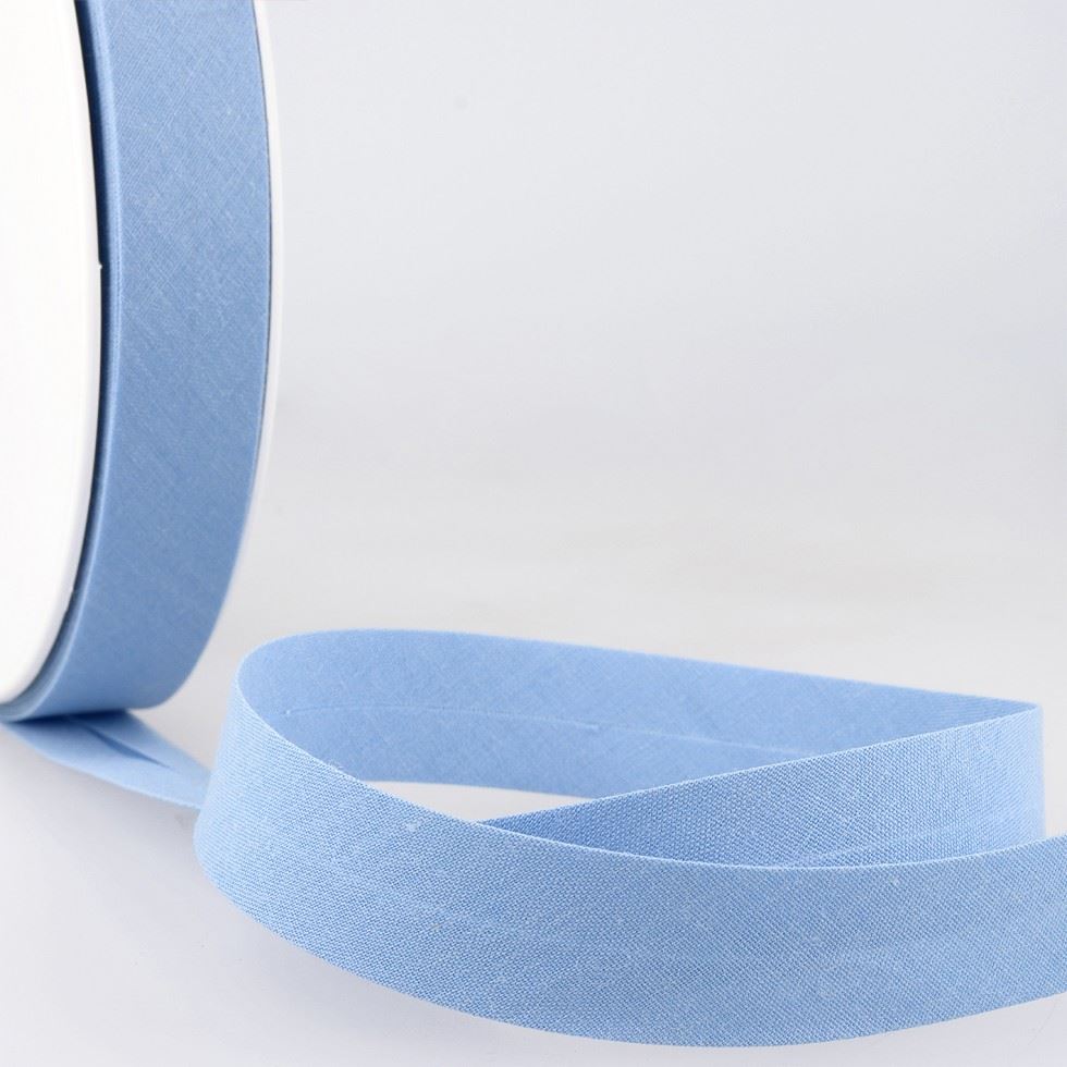 Stephanoise Polycotton Bias Binding Tape Light Blue
 