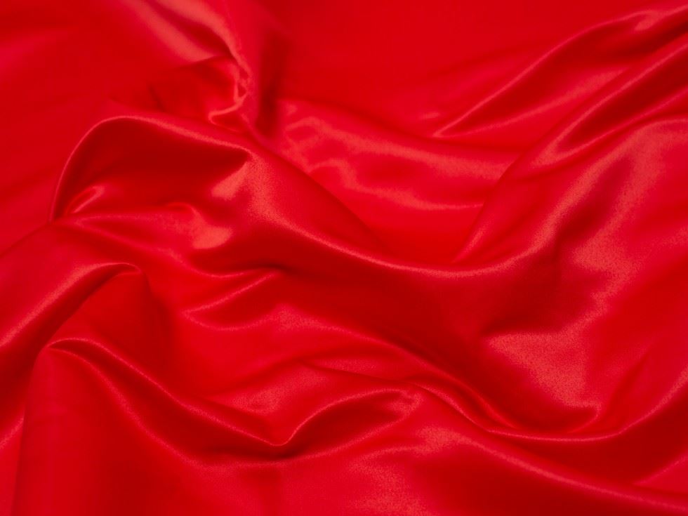 Minerva Core Range Red Duchess Satin Fabric
