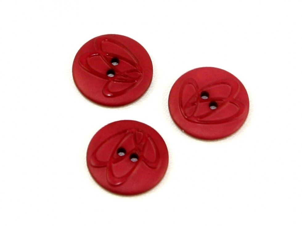 Dill Embossed Swirl Buttons (Value Pack) Wine
 