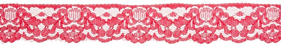 Essential Trimmings Red Nylon Lace Trim