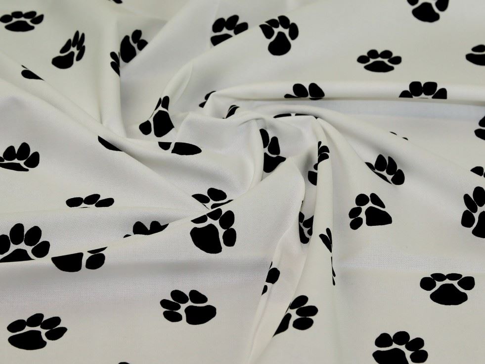 John Louden White Cotton Canvas Fabric