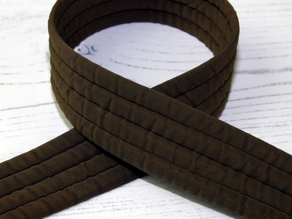 Stephanoise Padded Nylon Strap Trim Brown