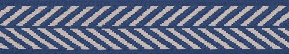 Berisfords Herringbone Woven Ribbon Royal
 