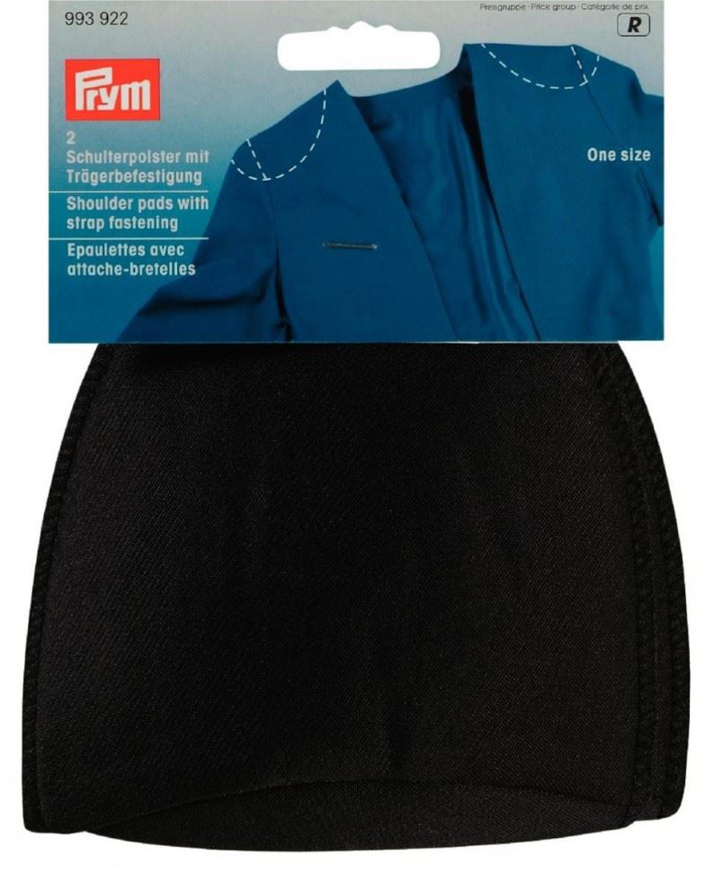 Prym Raglan Set In Shoulder Pads Black