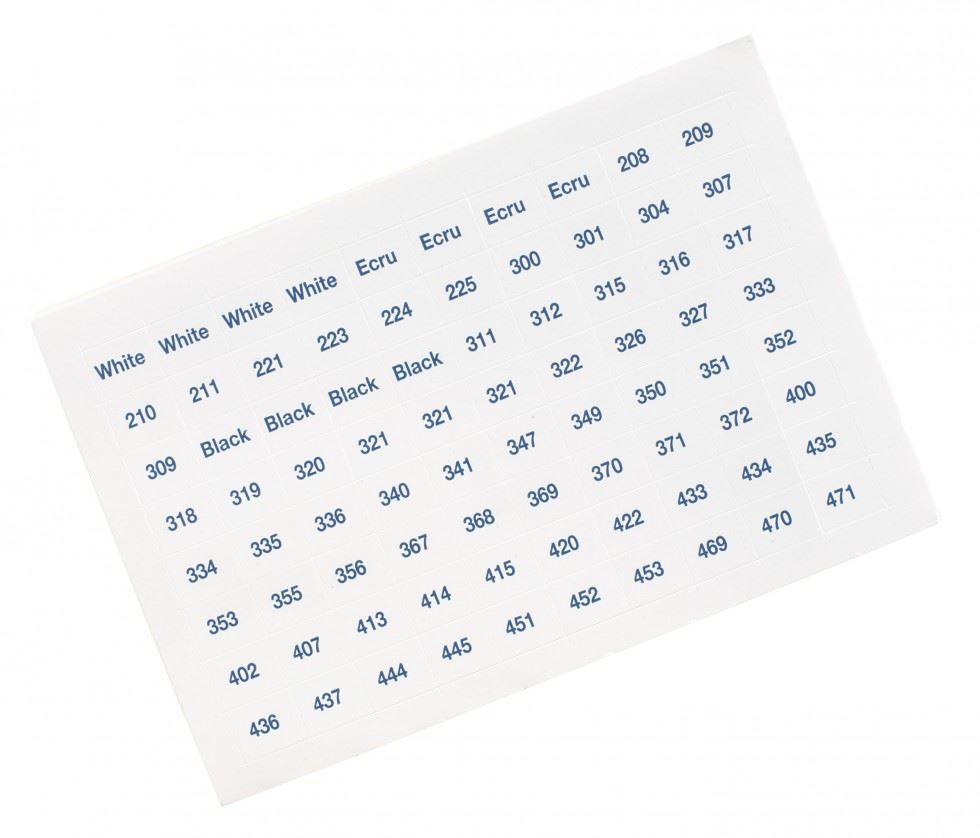 DMC Gold Concept Number Stickers