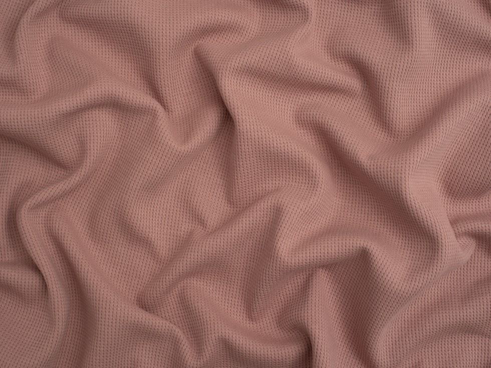 Minerva Core Range Mini Waffle Textured Stretch Knit Fabric Lavender