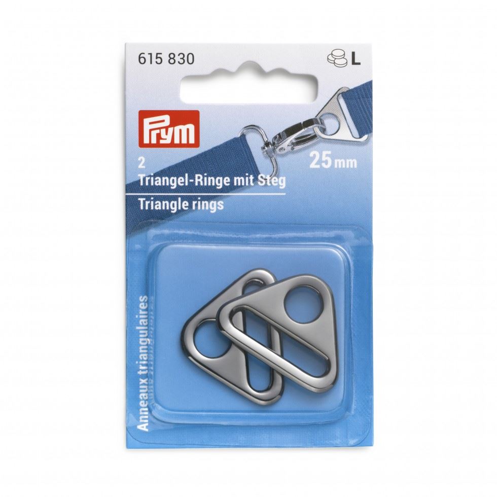 Prym Triangle Metal Rings Gunmetal
 