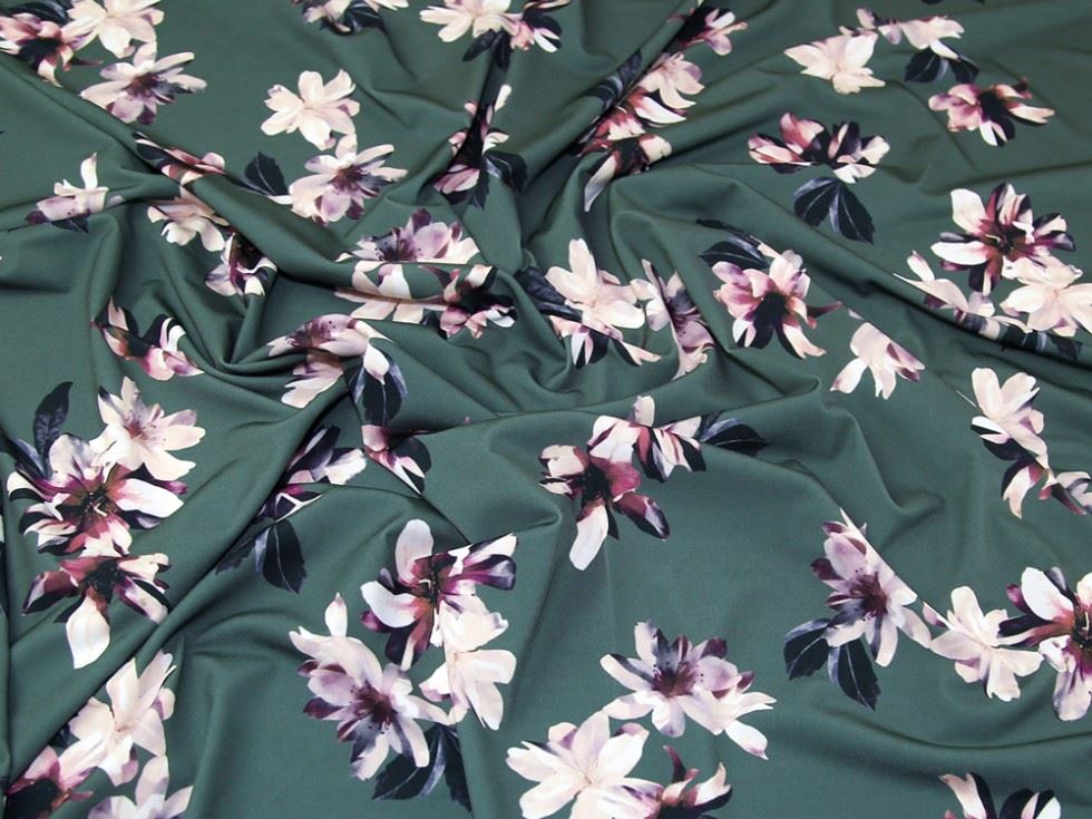 John Kaldor Portia ITY Silky Stretch Knit Fabric Sage Green
 