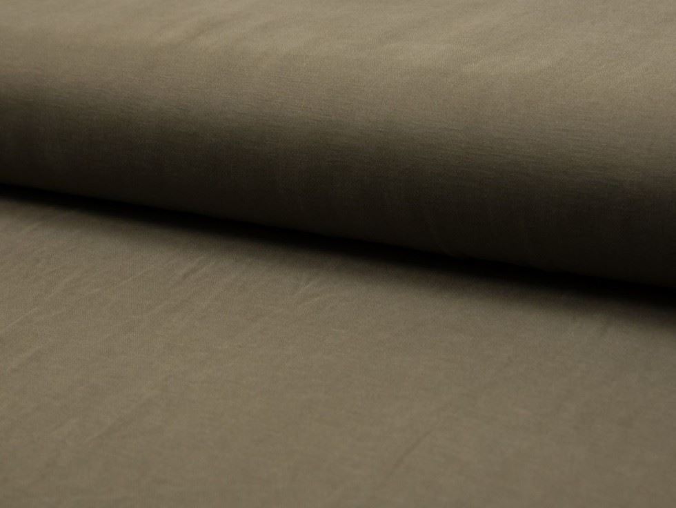 Khaki Brown Deadstock Bellissima Modal Jersey Stretch Knit Fabric