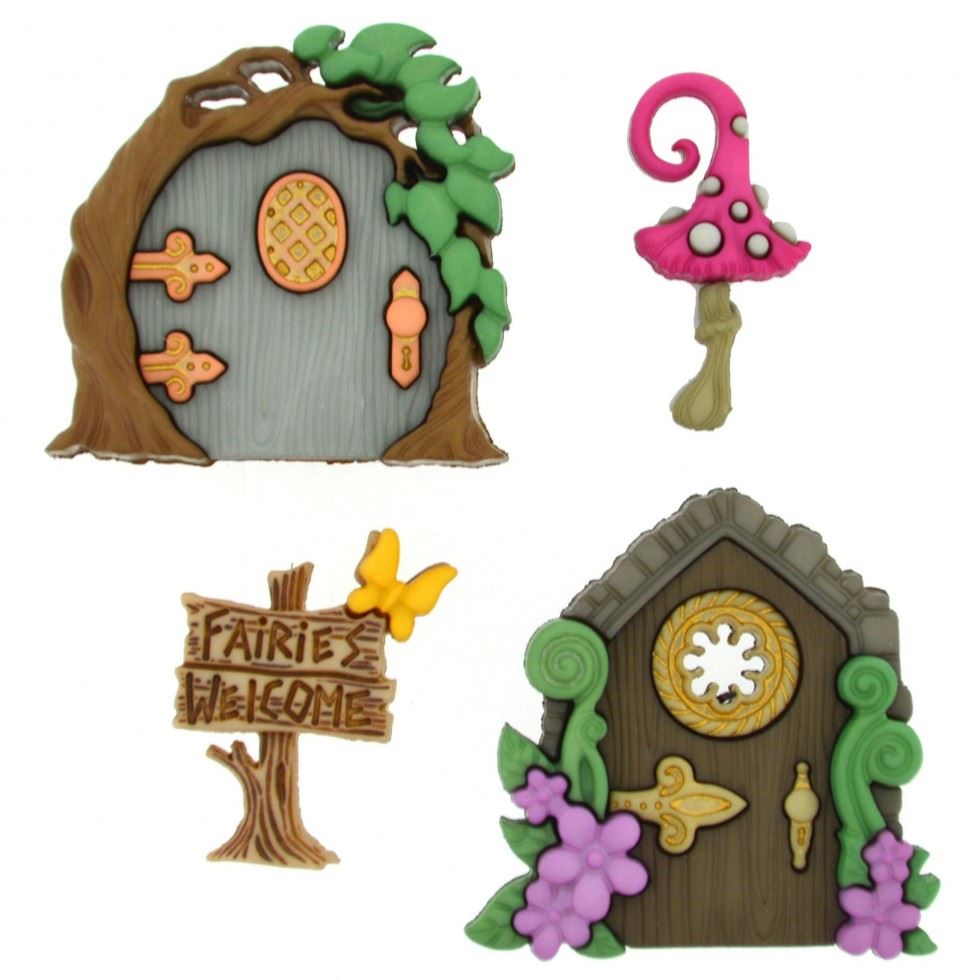 Dress It Up Believe In Fairies Buttons