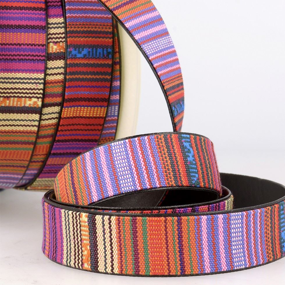 Stephanoise Faux Leather Lined Webbing Multi 3