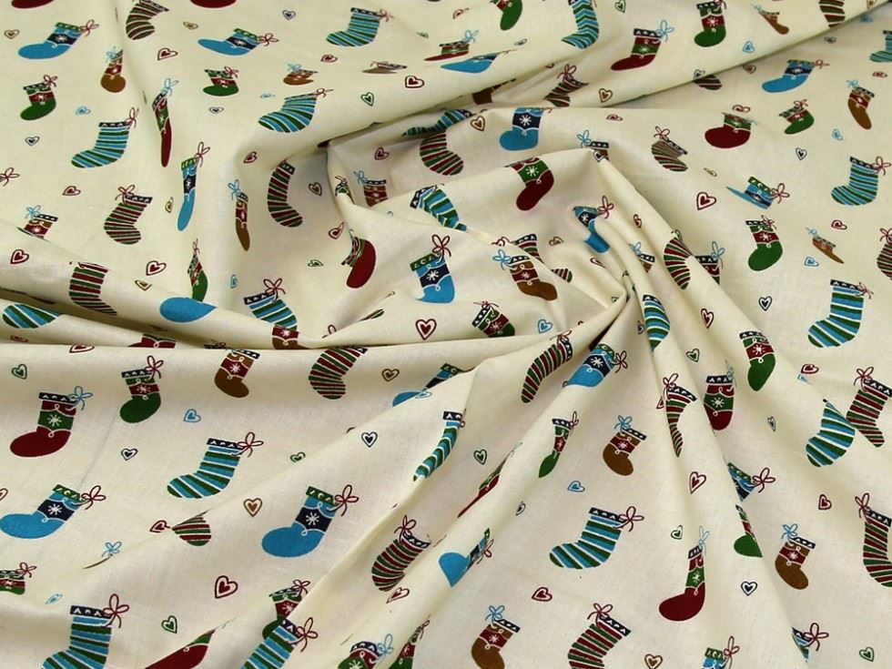 Cream Deadstock 100% Cotton Fabric