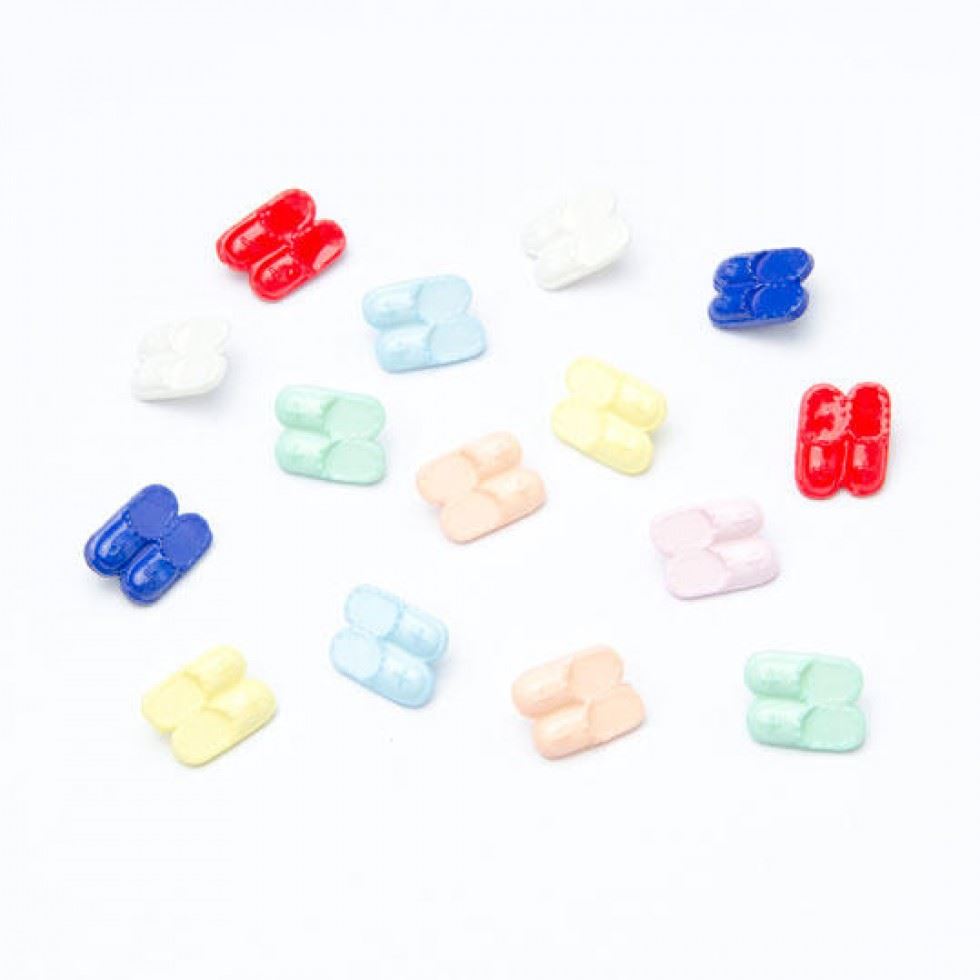 Assorted Colours Shoe Buttons (Value Pack)