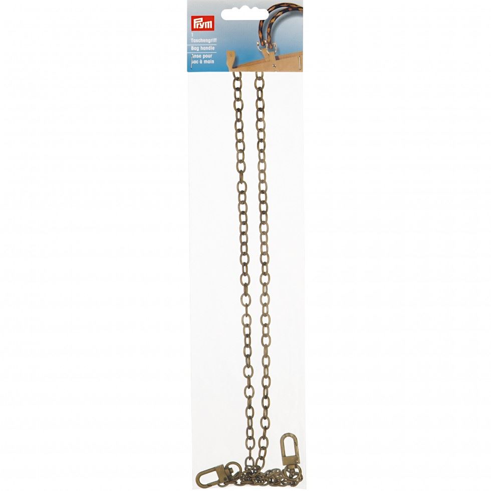 Prym Metal Chain Bag Handles Antique Brass