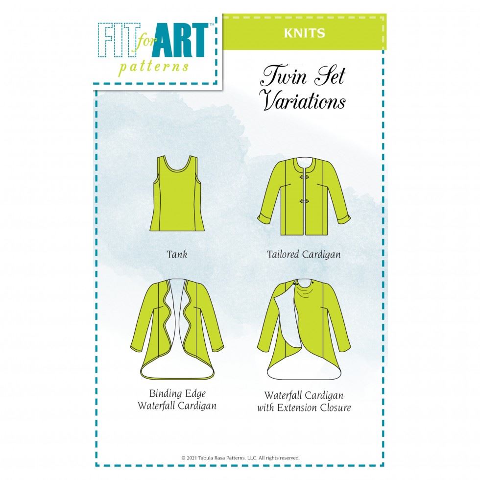 Fit For Art Twin Set Variations For Tabula Rasa Knits Sewing Pattern
