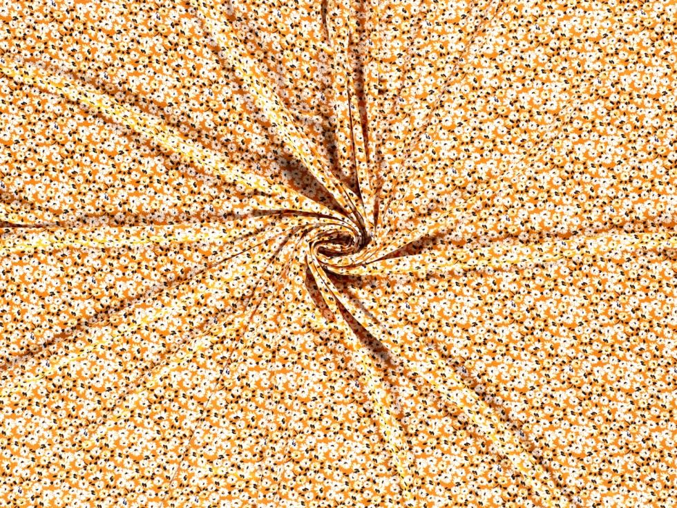 Ochre Viscose Jersey Stretch Knit Fabric
