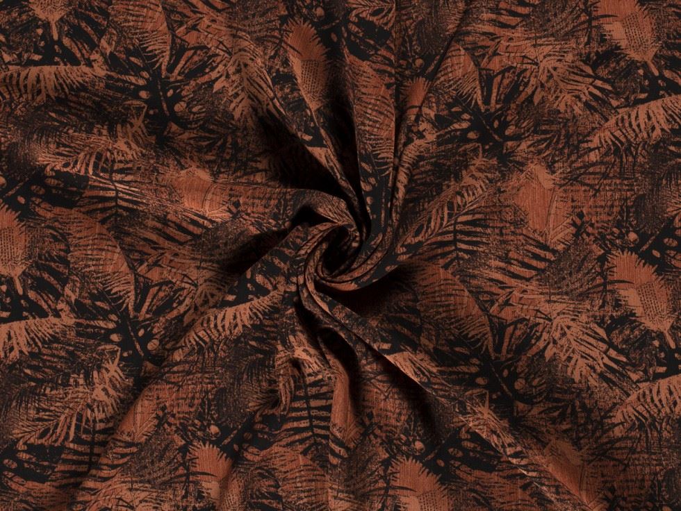 Viscose Crepe Fabric Rust
 