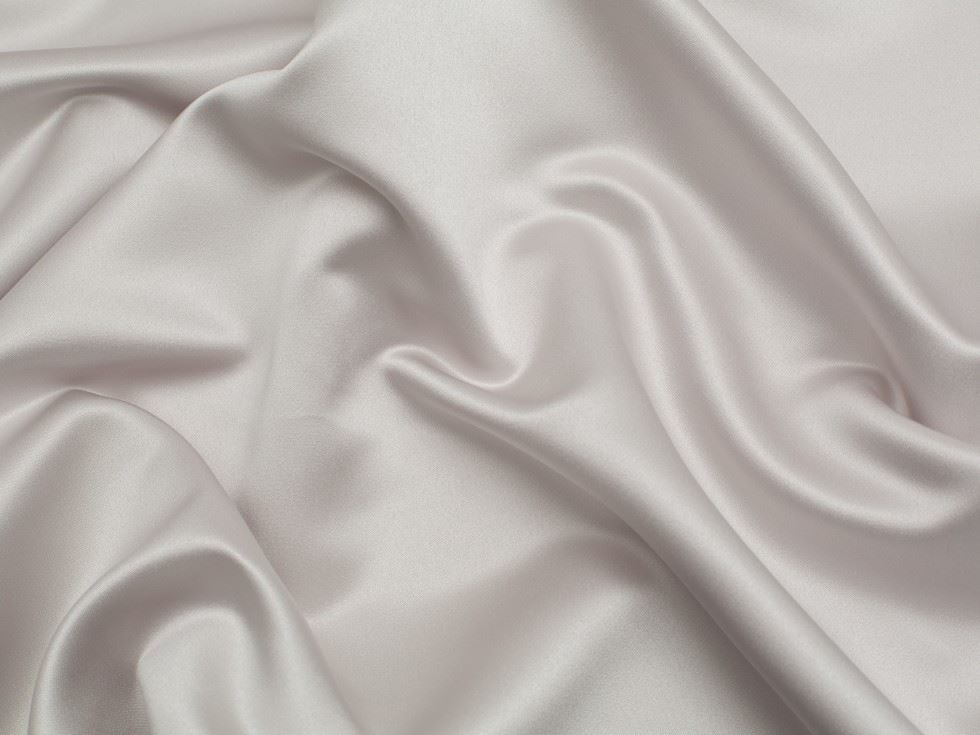 Minerva Core Range Silver Classique Duchess Satin Fabric