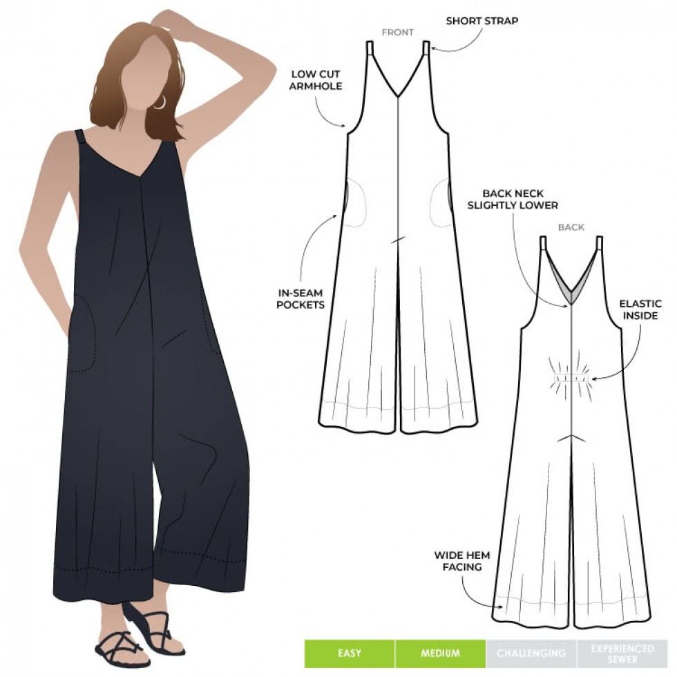 Style Arc Sewing Pattern Norman Jumpsuit