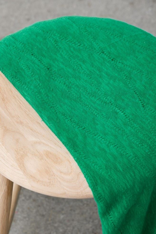 Mind The Maker Jolly Green Slub Jacquard Sweater Knit Stretch Fabric