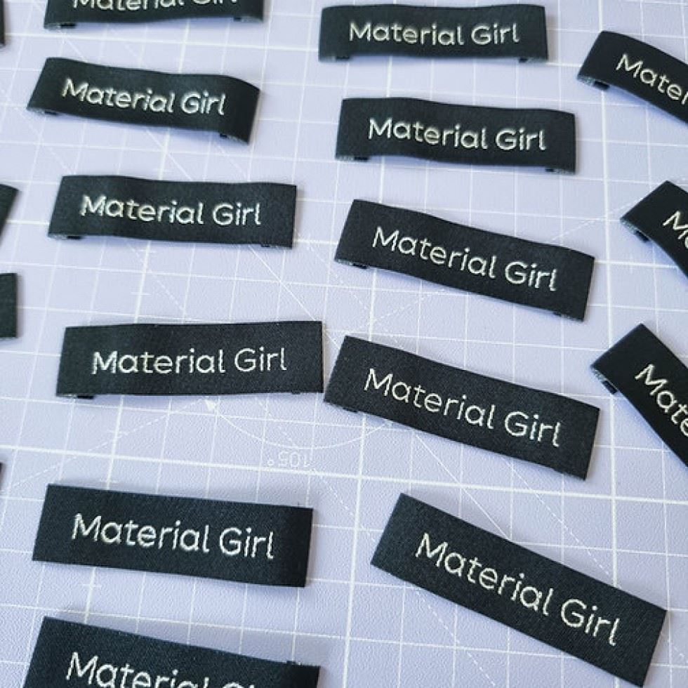 Sew Anonymous Material Girl Metallic Woven Labels
 