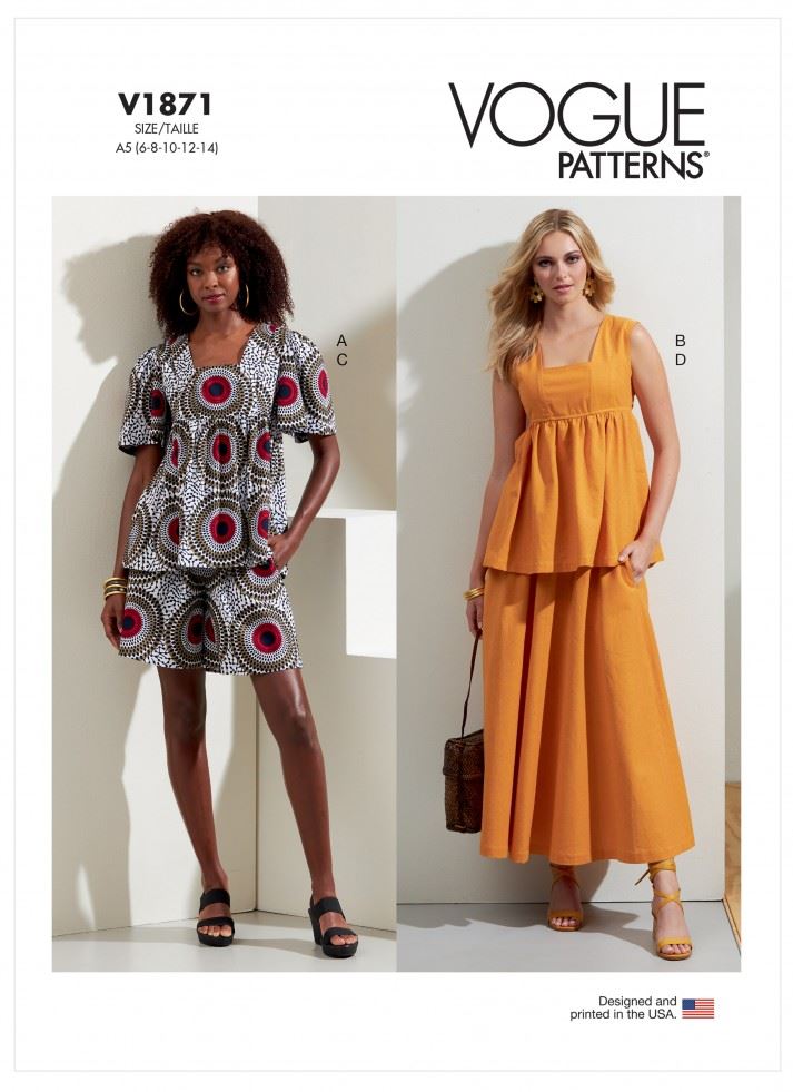 Vogue Paper Sewing Pattern 1871