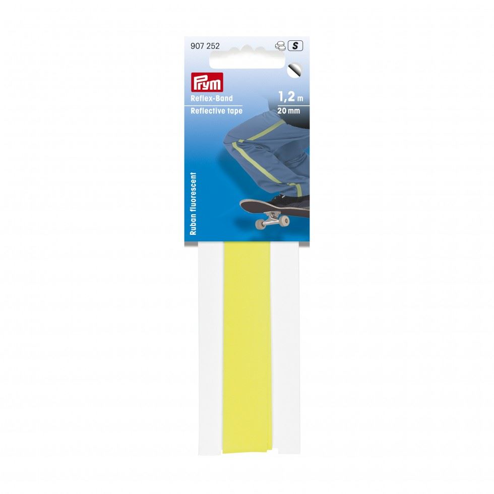 Prym Reflective Self Adhesive Tape Neon Yellow