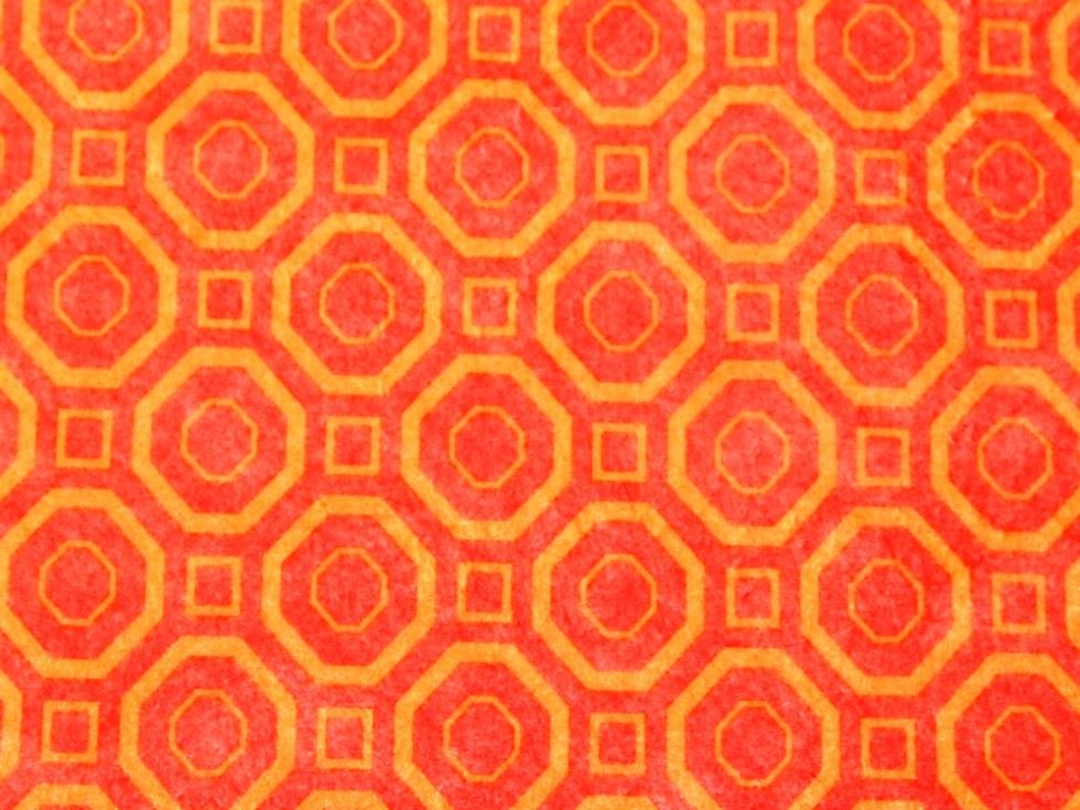 Camelot Fabrics Orange Stiff Felt Fabric