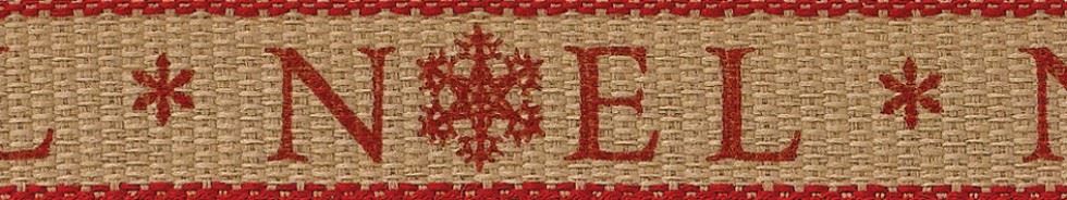 Berisfords Noel Christmas Ribbon Red
 