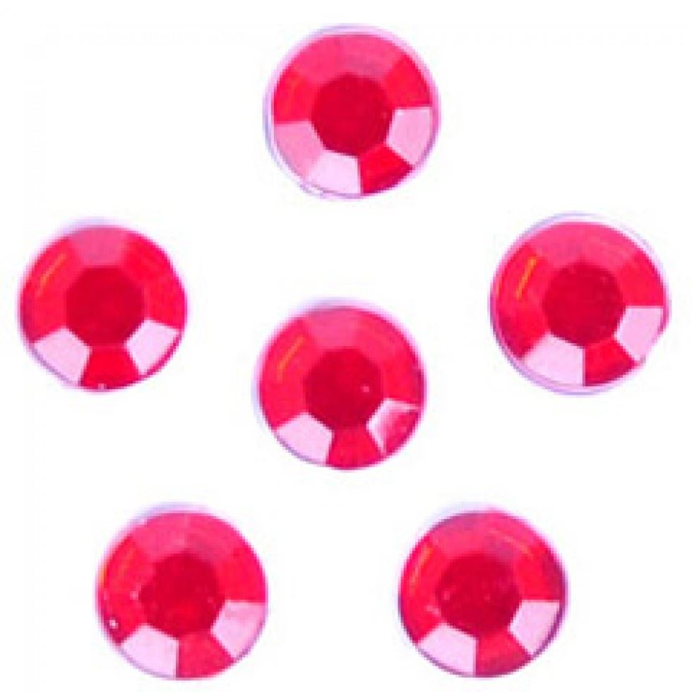 Trimits Red Round Stick On Diamantes