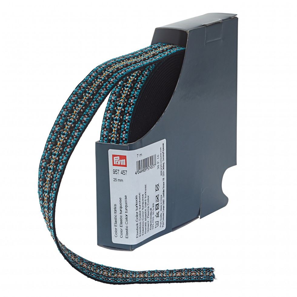 Prym Fancy Elastic Turquoise
 
