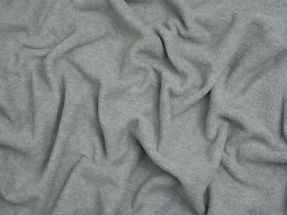 Minerva Core Range Melange Light Grey Polar Fleece Fabric